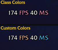 PerfFrame — Text Color Customization for FPS/MS Labels
