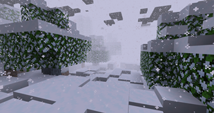 trees in the blizzard