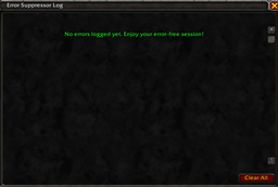 Error Log with no Errors