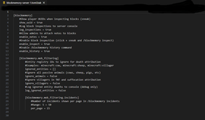 Block memory's configuration file