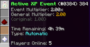 Active XP Events