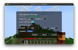 Waypoint Edit Screen