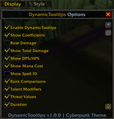 Display Options