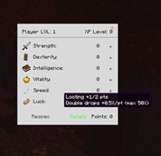 Stats Page (keybind O)