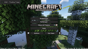 Minecraft Homescreen