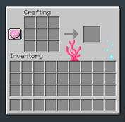 Crafting table GUI 🪸