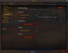 Endeavoring Settings