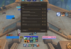 Overview Options/Modules