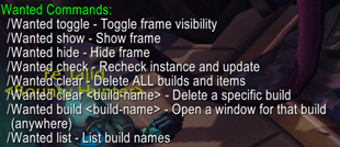 Chat commands