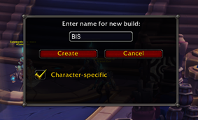 Character-Specific Option