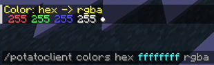 client-side color convertion command