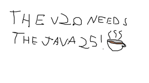 The 2.0 needs Java 25