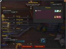 BetterAuras Configuration Panel