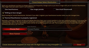 Portal Helper Select Destination