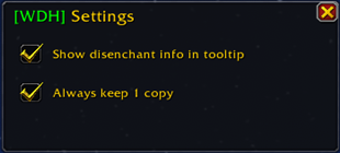 Config Menu