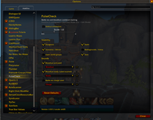Options page