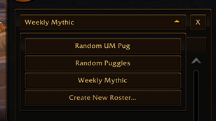 Start by creating your "Roster"