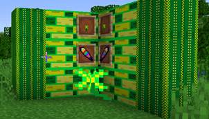 Showcase of some new blocks & items (Wtv Sword, Shimmerlime flower, sapling, logs & planks)