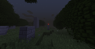 A crimson moon setting after a long dreadful night..