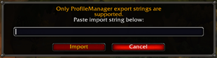 Import addon profile