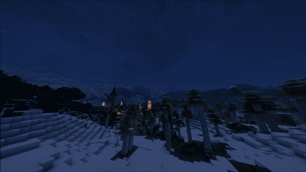 world generation at night