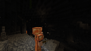 Caving.