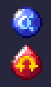 Red and Blue Orbs