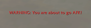 Pre-AFK Warning Alert