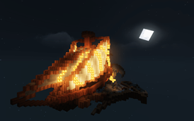 airship in the night