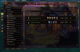 Economy tracking in Professions