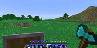 showing how the hotbar looks