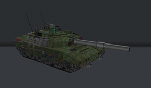 Tank with cannon