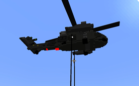 UH-60 with ropes