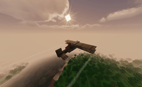 plane rises