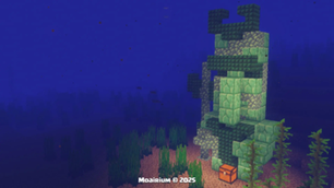 Moai Prismarine King Statue