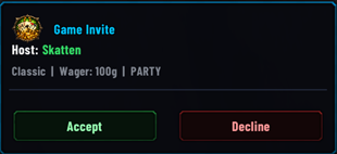 Game invite