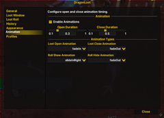Animation Settings
