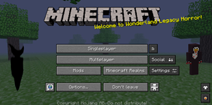 Main Menu Configured