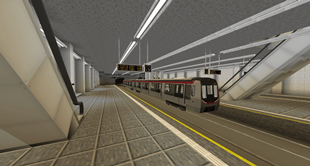 Metro at Rhoosendaal station