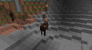 Multiple Rottens attacking a group of Villagers.
