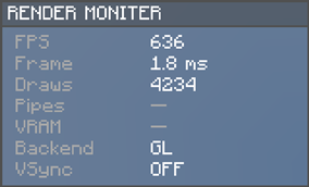 Render Monitor HUD