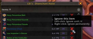 Ignore Item