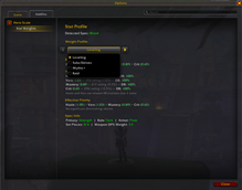 Options > Stat Weights