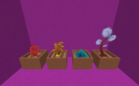 Cobblemon plants growing in Botany Pots