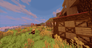 Minecolinies Barbarian Camp (Sunset w/ Shaders)