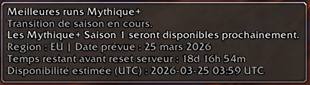 Mythic+ off season