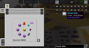 Music Disc Recipe: Enchanting Apparatus