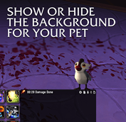 3. Show or hide the background for your pet.png