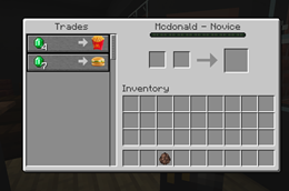 Mcdonald's Villager Trades