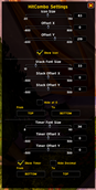 Settings Frame /hitcombo